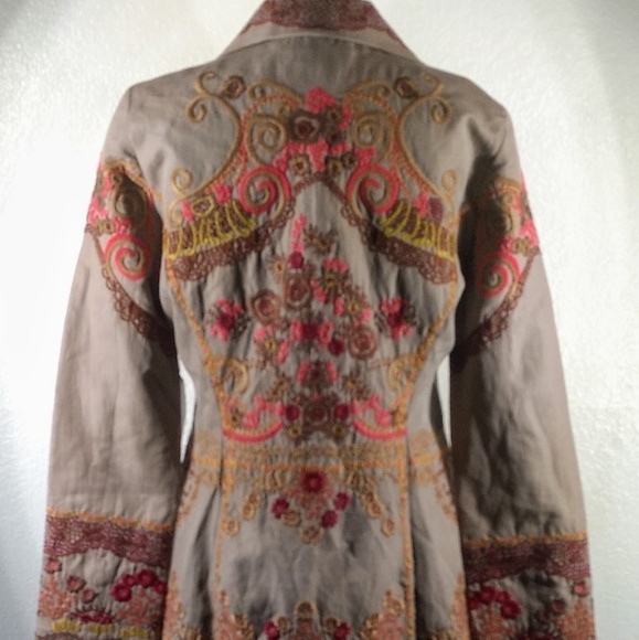 NWT Johnny Was Biya Embroidered Coat Sz S - Picture 3 of 6